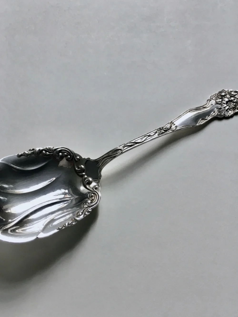 American Silver SP Co. Silver Berry Spoon, C. 1900